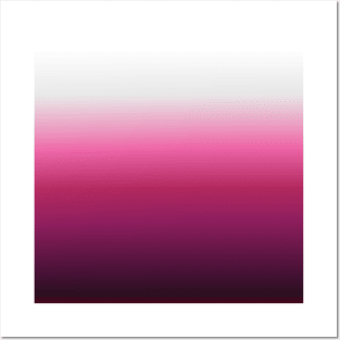 preppy Chic  magenta gradient Ombre white pink burgundy Posters and Art